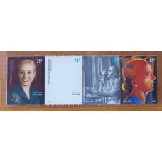 ARGENTINA 2002 GJ 3220/3EVA PERON SERIE COMPLETA NUEVA MINT !!!